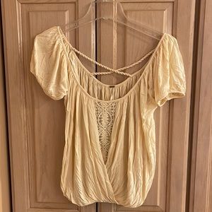 Free People twisted lace top